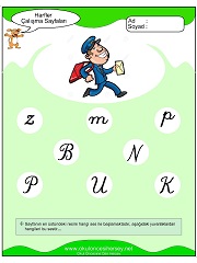 P Sesi Çalışma Sayfaları